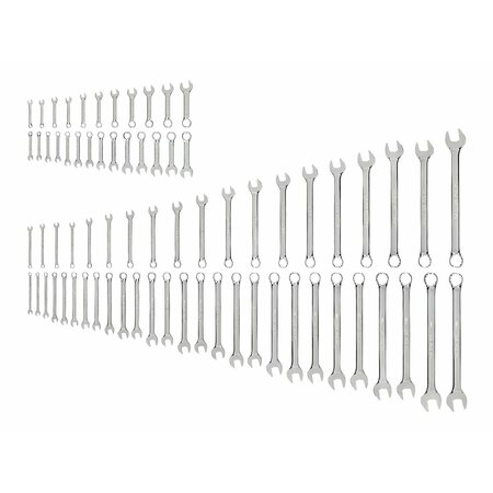 TEKTON Stubby and Standard Length Combination Wrench Set, 71-Piece 1/4 - 1-1/4 in., 6 - 32 mm WCB90904